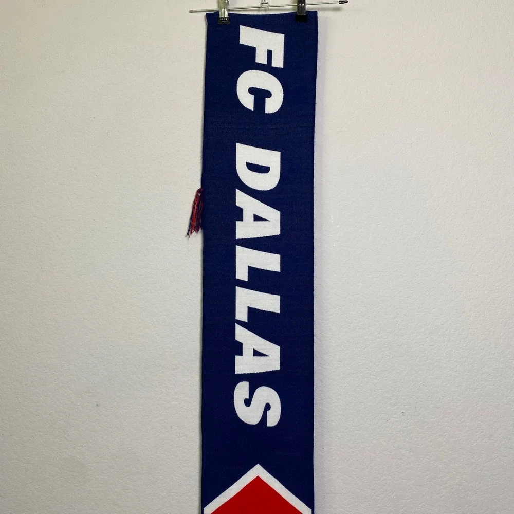 FC Dallas MLS Soccer‎ Ruffneck Scarf Vintage Retro Dallas Burn Double Sided Y2K